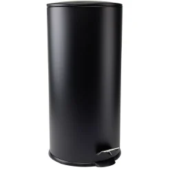Gifi Nettoyage Et Entretien|Poubelle ronde à pédale noir 27 L
