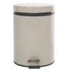 Gifi Nettoyage Et Entretien|Poubelle ronde beige 5 L