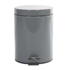 Gifi Nettoyage Et Entretien|Poubelle ronde gris 5 L