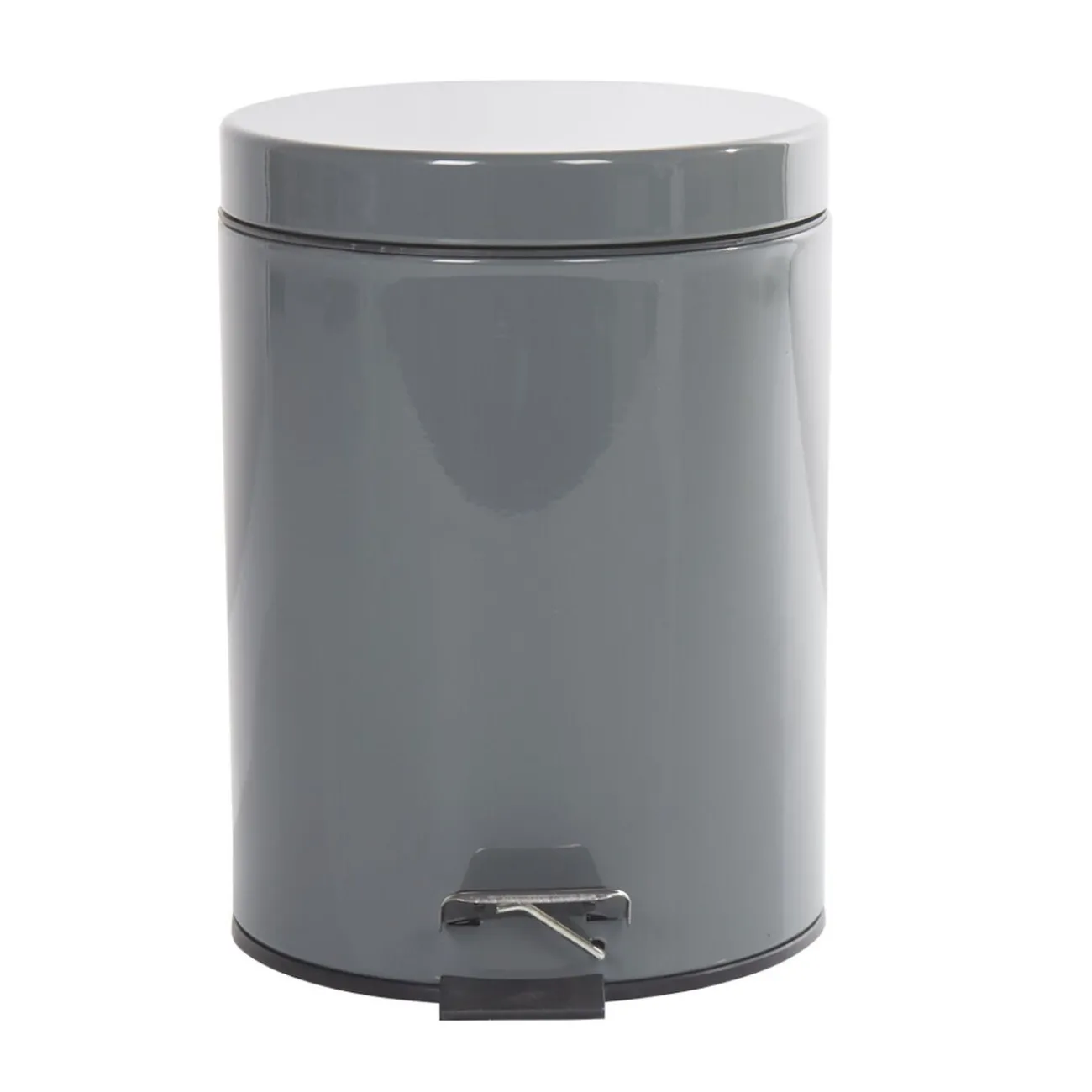 Gifi Nettoyage Et Entretien|Poubelle ronde gris 5 L