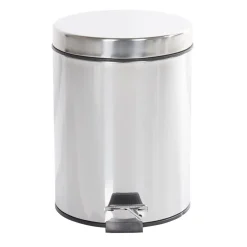 Gifi Nettoyage Et Entretien|Poubelle ronde gris métallisé 5 L