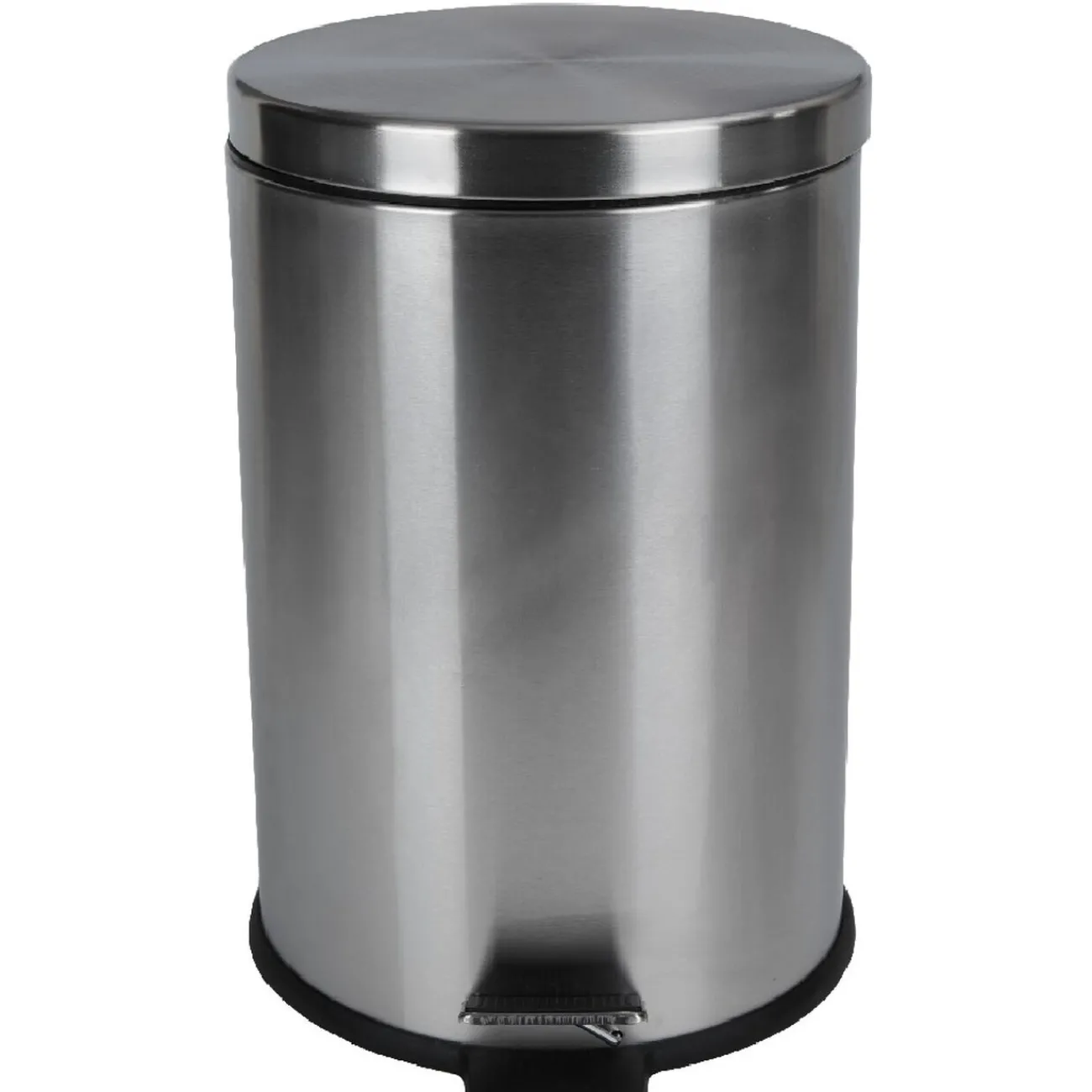 Gifi Nettoyage Et Entretien|Poubelle ronde pédale gris métallisé 20 L