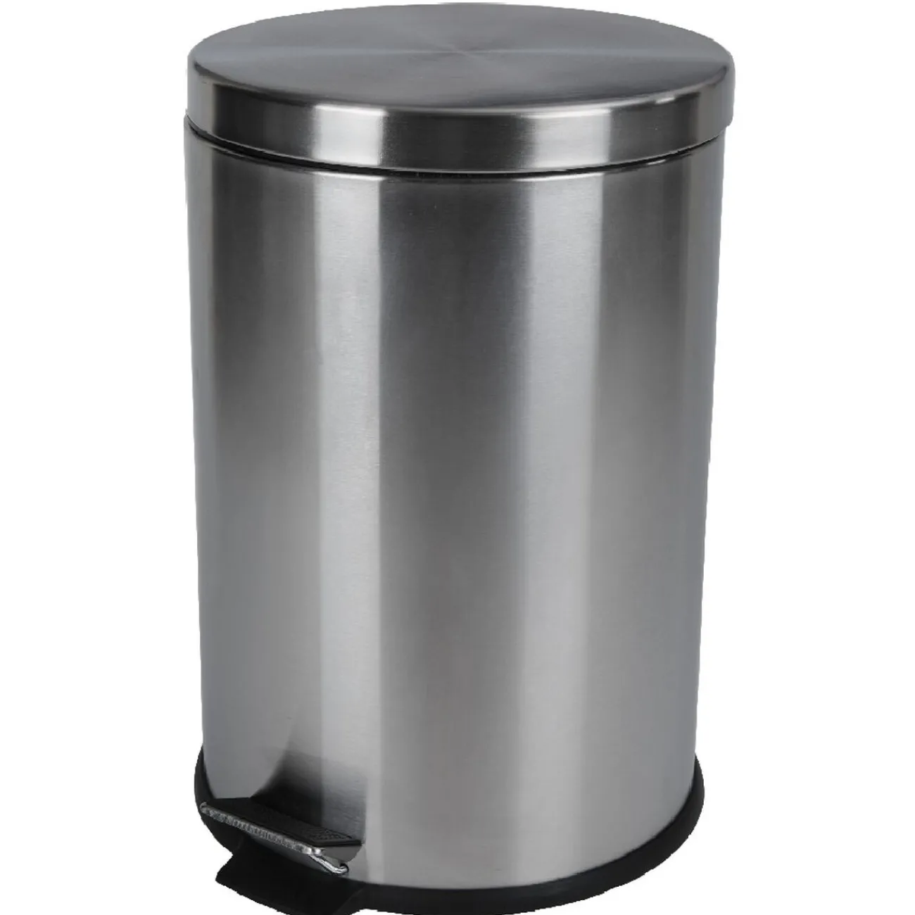 Gifi Nettoyage Et Entretien|Poubelle ronde pédale gris métallisé 20 L