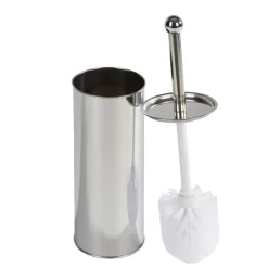 Gifi Aménagement Salle De Bain^Poubelle salle de bain 5 L et brosse WC gris