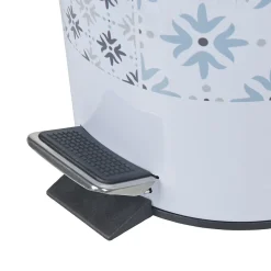 Gifi Nettoyage Et Entretien|Poubelle salle de bain blanche carreau de ciment