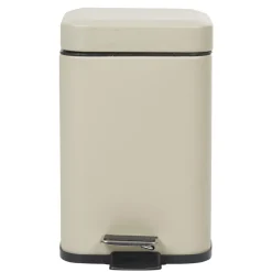 Gifi Nettoyage Et Entretien|Poubelle salle de bain carré taupe 3 L