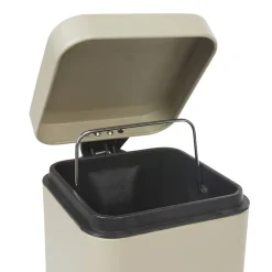 Gifi Nettoyage Et Entretien|Poubelle salle de bain carré taupe 3 L