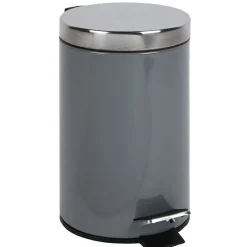 Gifi Nettoyage Et Entretien|Poubelle salle de bain grise 3 L