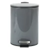 Gifi Nettoyage Et Entretien|Poubelle salle de bain grise foncé 3 L