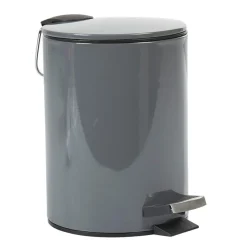 Gifi Nettoyage Et Entretien|Poubelle salle de bain grise foncé 3 L