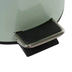 Gifi Nettoyage Et Entretien|Poubelle salle de bain métal uni vert d'eau 3L