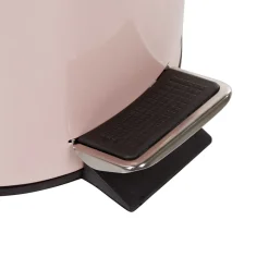 Gifi Nettoyage Et Entretien|Poubelle salle de bain métal uni rose 3L