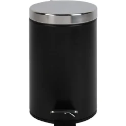 Gifi Nettoyage Et Entretien|Poubelle salle de bain noire 3 L