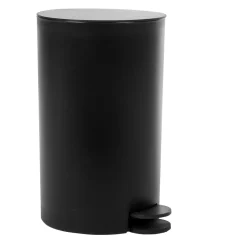 Gifi Nettoyage Et Entretien|Poubelle salle de bain ronde grise