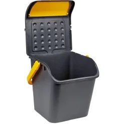 Gifi Nettoyage Et Entretien|Poubelle tri des déchets noir et jaune 28 L