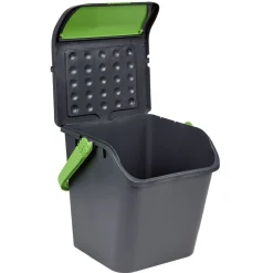 Gifi Nettoyage Et Entretien|Poubelle tri des déchets noir et vert 28 L