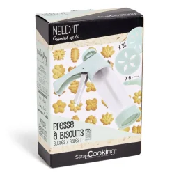 Gifi Presse à biscuits sucrés/salés 16 disques et 6 douilles
