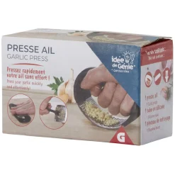 Gifi Presse ail en inox avec brosse de nettoyage