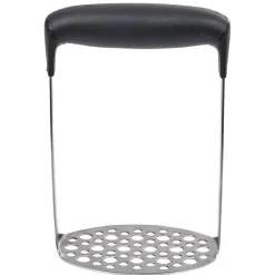 Gifi Presse purée en inox et silicone noir