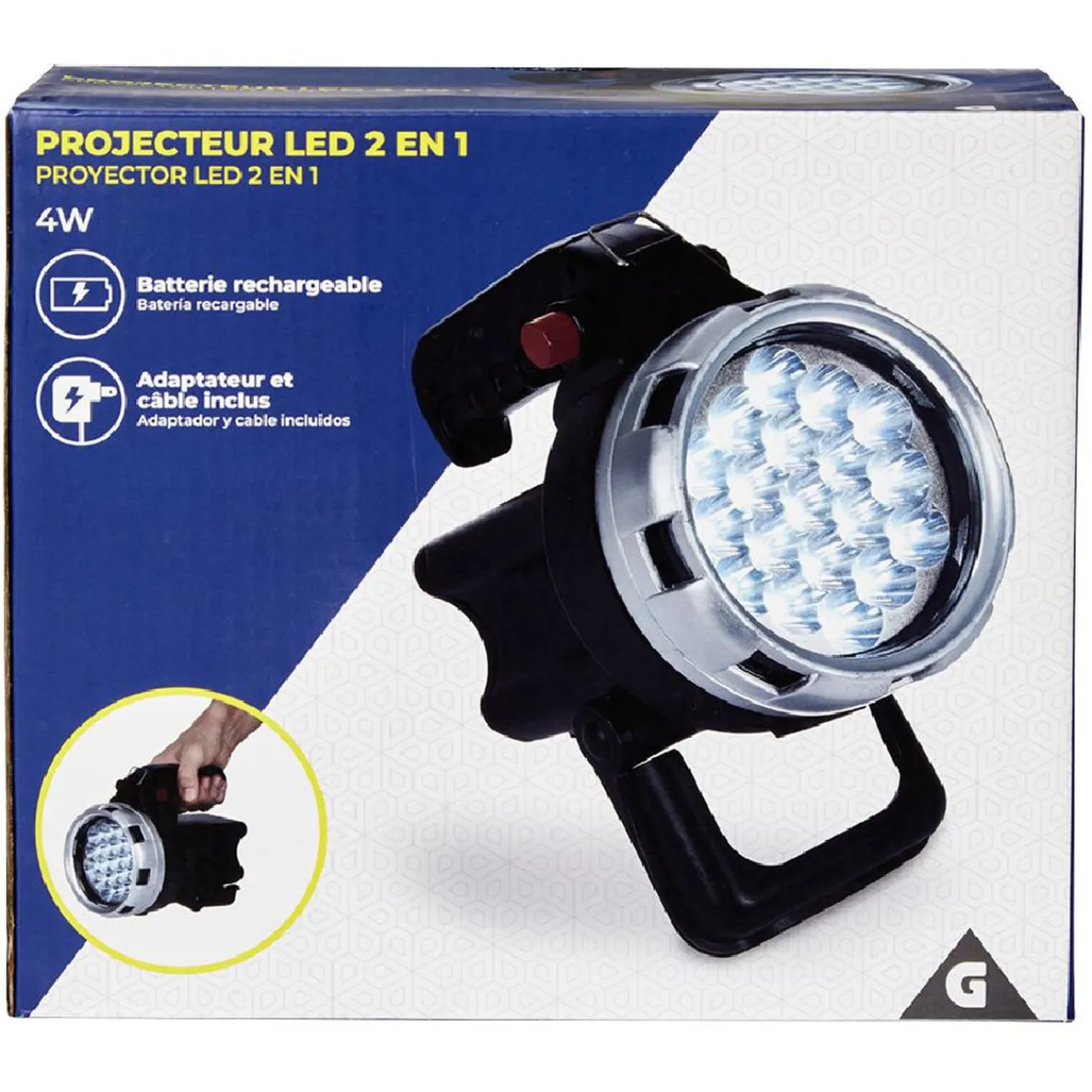 Gifi Eclairage Extérieur^Projecteur LED rechargeable 170LM