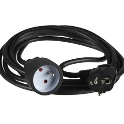 Gifi Accessoires Électriques^Prolongateur 5 m noir