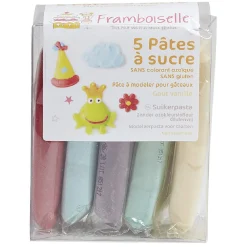 Gifi Pâte à sucre Framboiselle x6