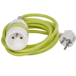 Gifi Accessoires Électriques^Rallonge 3 m interrupteur switch vert