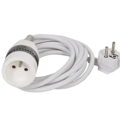 Gifi Accessoires Électriques^Rallonge 3 m interrupteur switch blanc