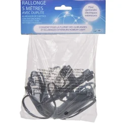 Gifi Accessoires Électriques^Rallonge avec duplite pour guirlande électrique extérieure