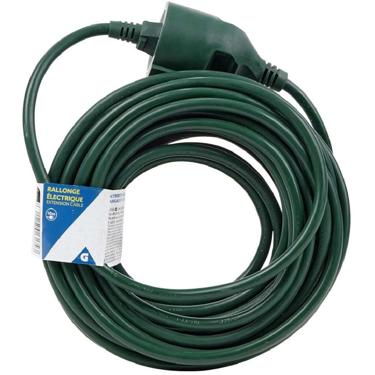 Gifi Accessoires Électriques^Rallonge électrique extérieure 10m vert