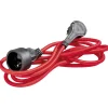 Gifi Accessoires Électriques^Rallonge textile 3m rouge