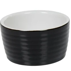 Gifi Ramequin individuel grès côtelé noir