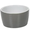 Gifi Ramequin individuel grès côtelé gris