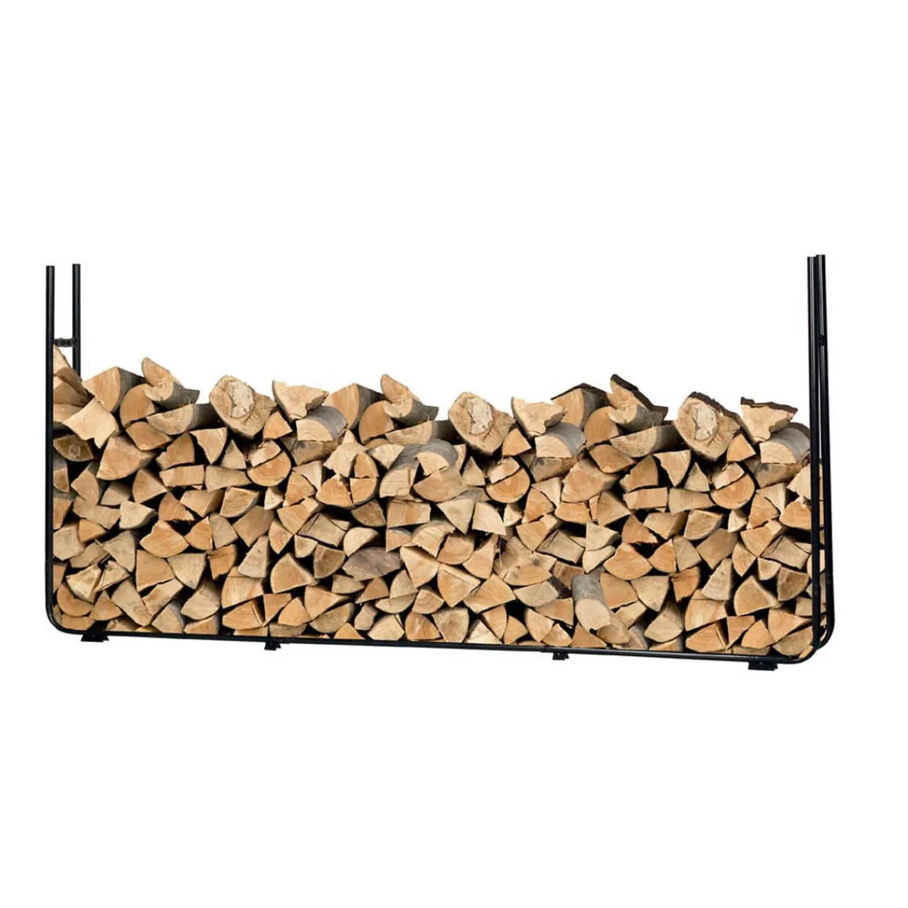 Gifi Chauffage^Range bûche extensible acier noir