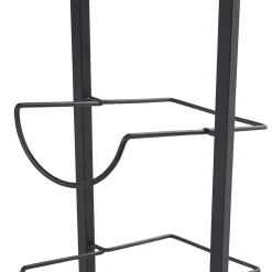 Gifi Range bouteilles 6 compartiments métal noir