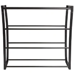 Gifi Rangement|Range chaussure métal noir 4 niveaux 8 paires