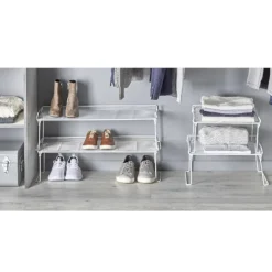 Gifi Rangement|Range chaussure étagère blanche superposable