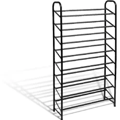 Gifi Rangement|Range chaussures à 8 niveaux noir