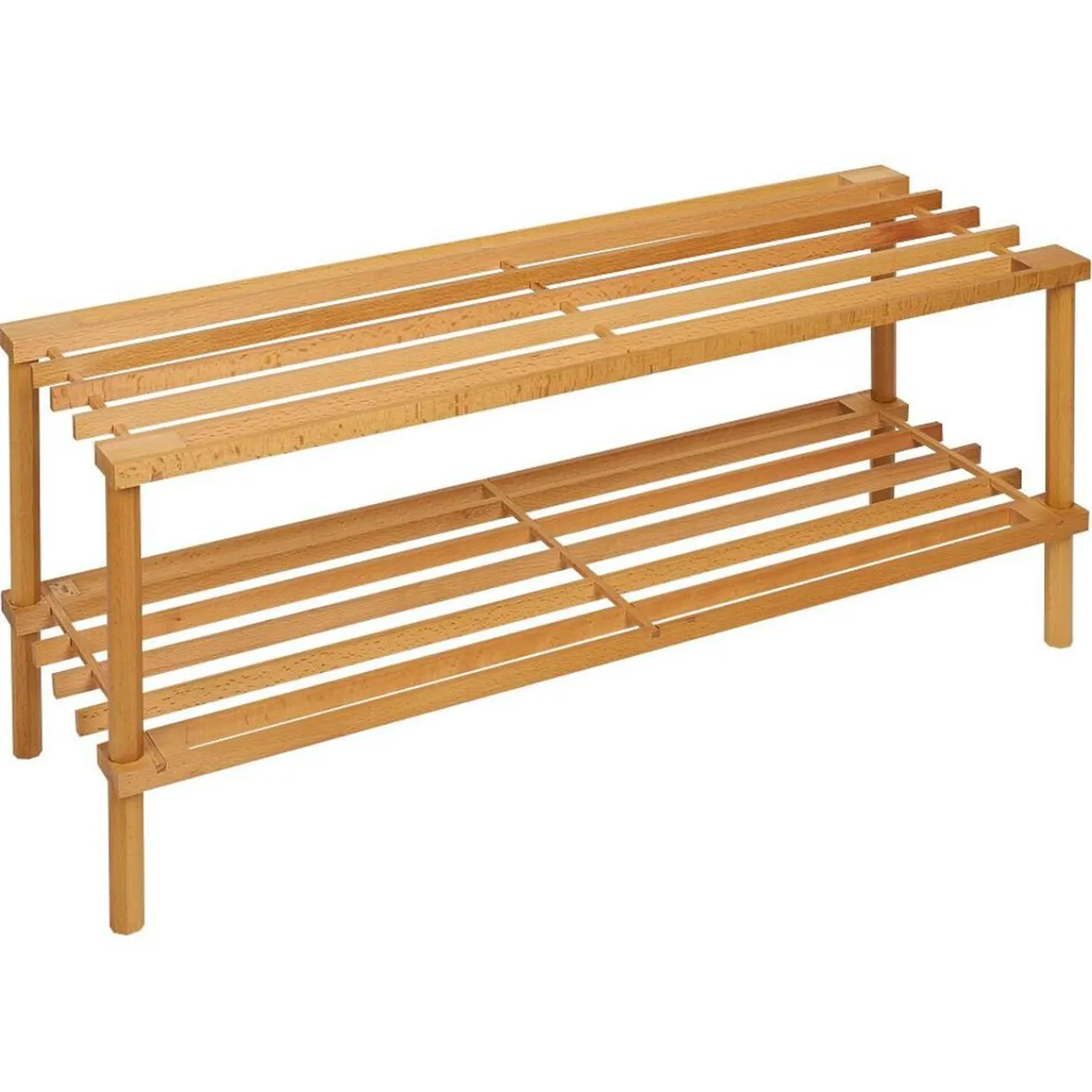 Gifi Rangement|Range chaussures 2 niveaux bois 74xH29x26cm