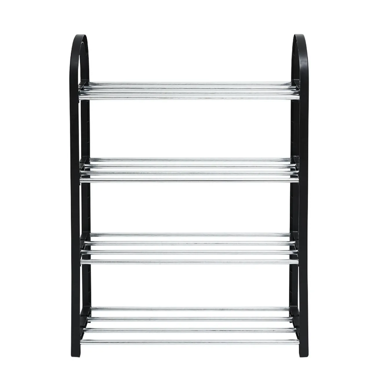 Gifi Rangement|Range chaussures 4 étagères noir L48xl19xH64cm