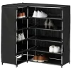 Gifi Rangement|Range chaussures d'angle noir 90x60xH90 cm