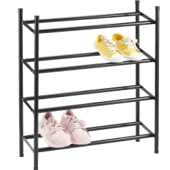 Gifi Rangement|Range chaussures extensible noir 4 niveaux