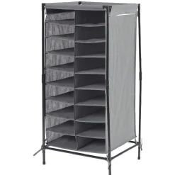 Gifi Rangement|Range chaussures gris 18 paires