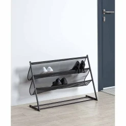 Gifi Rangement|Range chaussures loft 9 paires métal noir