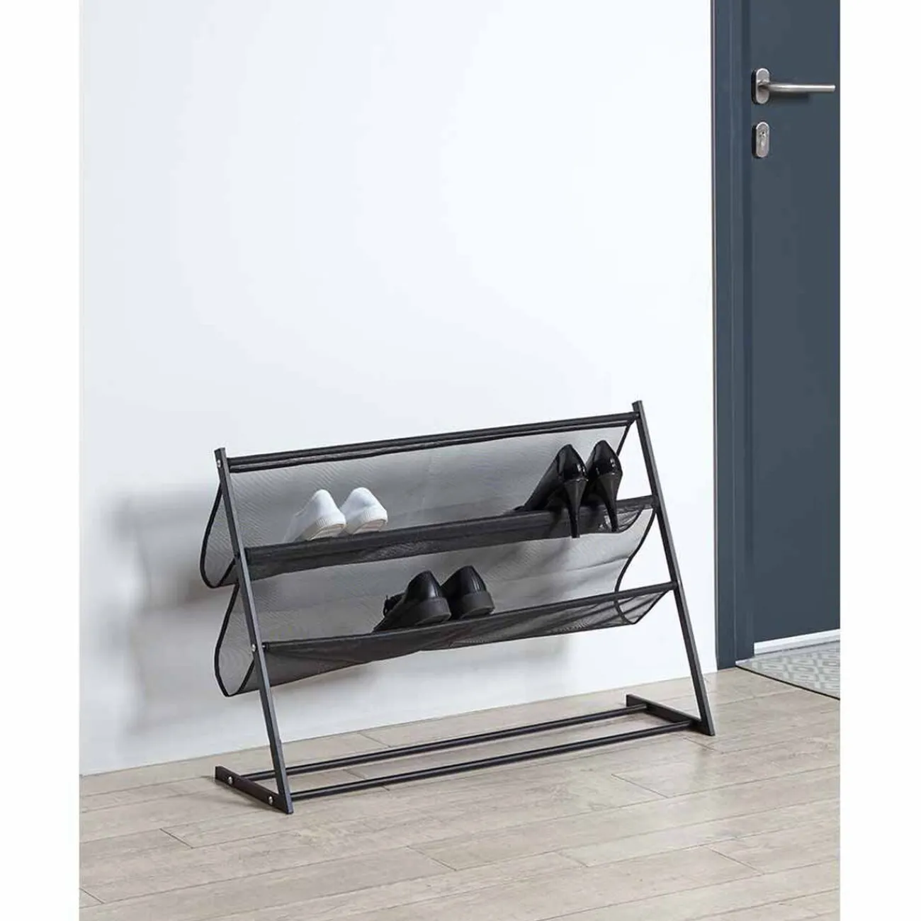 Gifi Rangement|Range chaussures loft 9 paires métal noir