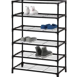 Gifi Rangement|Range chaussures métal noir 5 niveaux