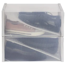 Gifi Rangement|Range chaussures transparent x2