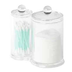 Gifi Beauté^Range coton tige et disque transparent