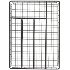 Gifi Range couvert pour tiroir grillage en fer noir