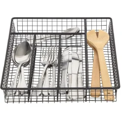 Gifi Range couvert pour tiroir grillage en fer noir